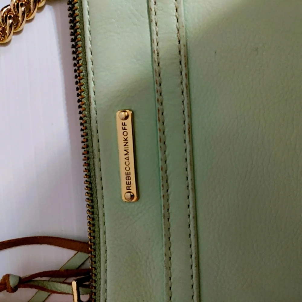 Rebecca minkoff mini mac in mint